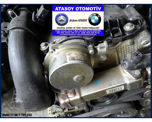 BMW E70 X5 3.0D 3.5D FREN VAKUMU BMW 7791232 BMW 11667791232 BMW 1166 7791232 BMW 11 66 7 791 232 PIERBURG 700437010 PIERBURG 7.00437.01.0 M47N2 M57N M57N2